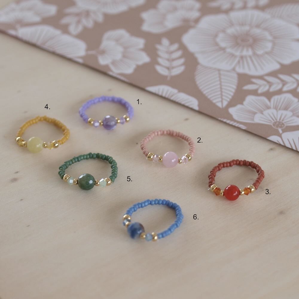 widaro ring color beads (kies je kleur)