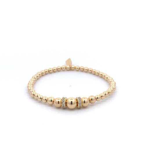 pscallme armband rondell cc three gold