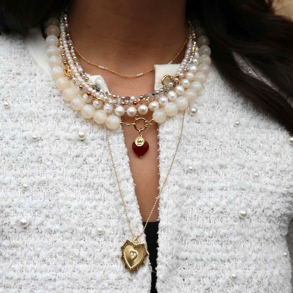 widaro ketting sweet round pearls