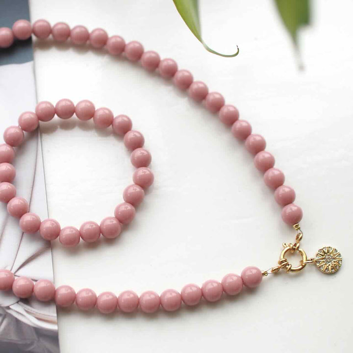 widaro ketting round old pink (kies je kleur)