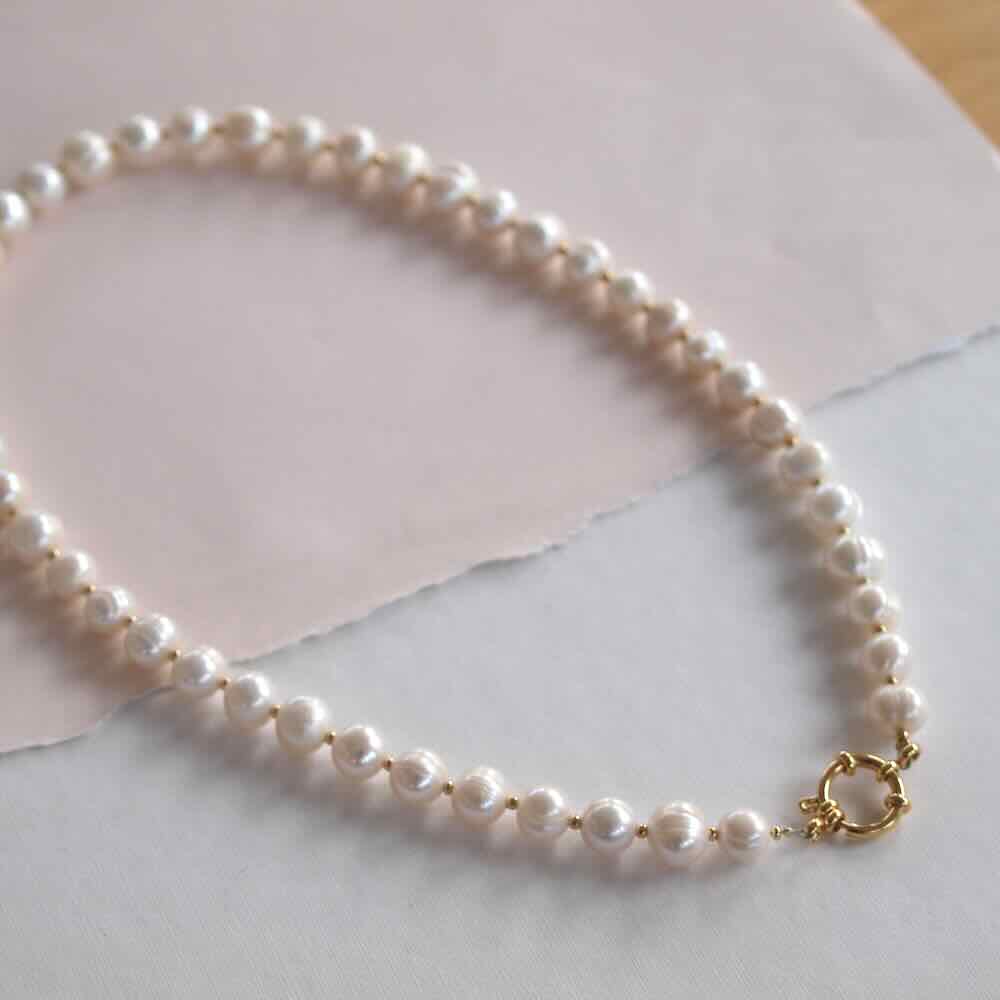 widaro ketting sweet round pearls