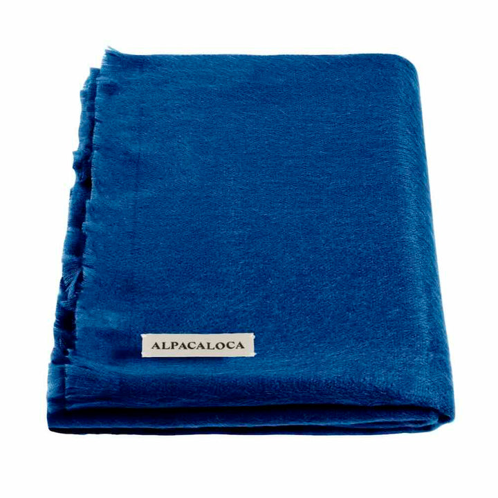 alpaca loca sjaal slim cobalt blue