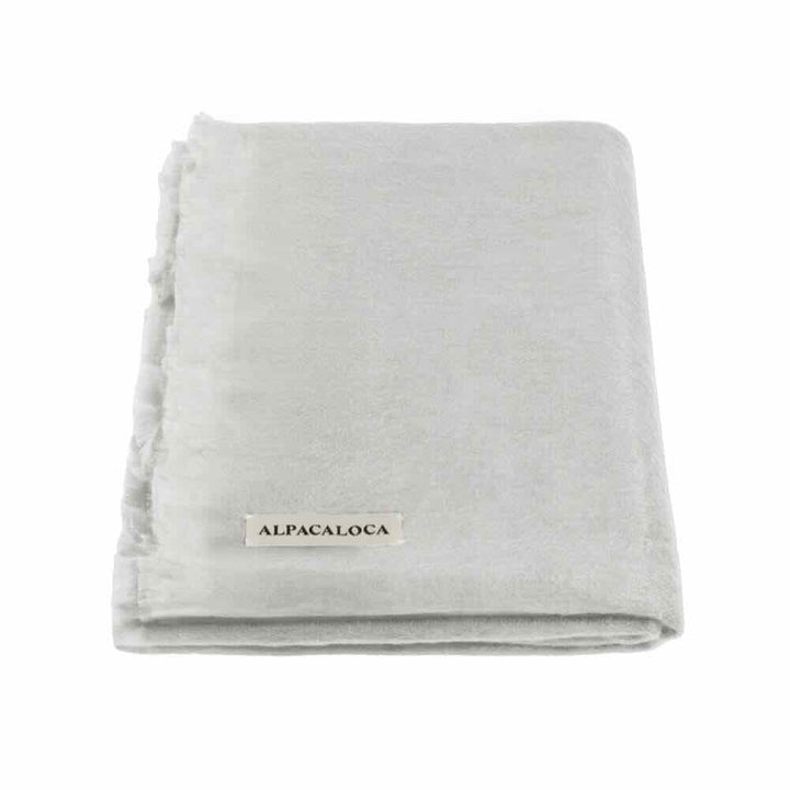 alpaca loca sjaal slim light grey