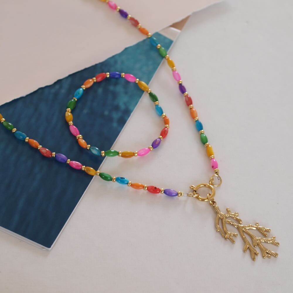 Widaro armband colour oval beads