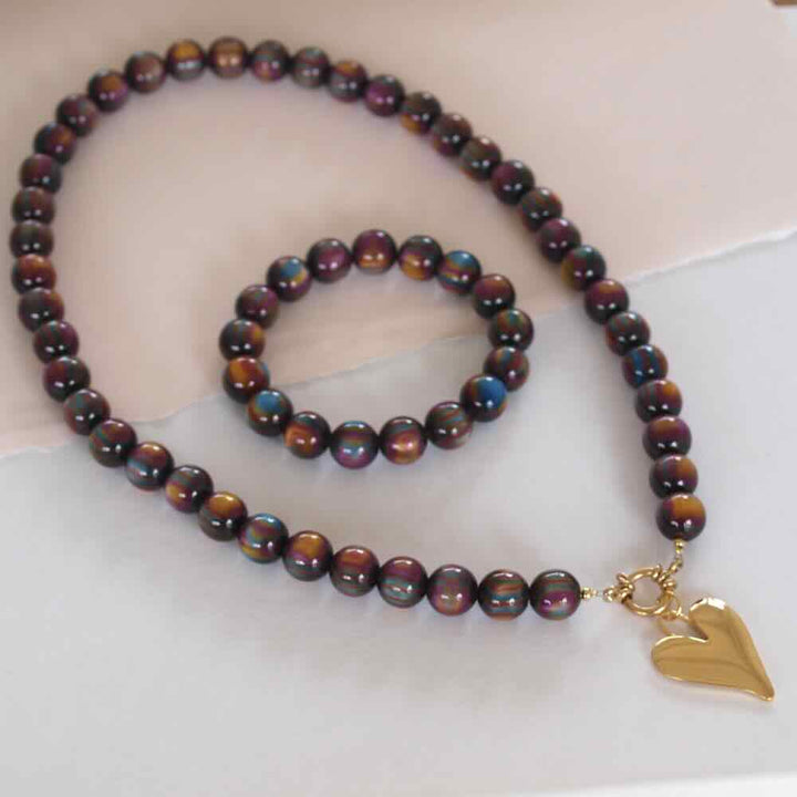 widaro ketting purple color