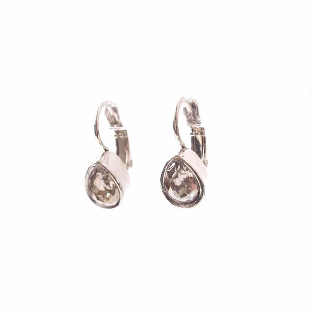 widaro oorbellen crystal silver shade drops