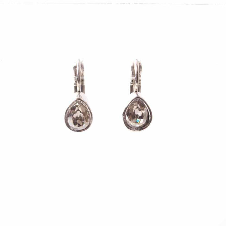 widaro oorbellen crystal silver shade drops