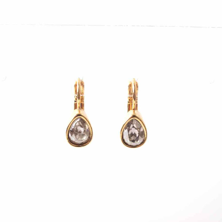 widaro oorbellen crystal silver shade drops