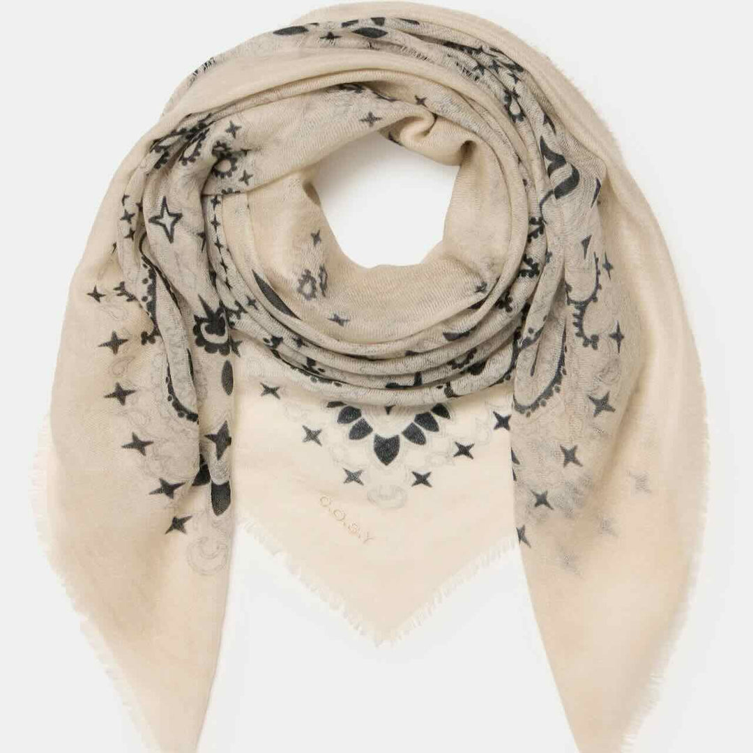 sjaalmania sjaal cosy 100% bandana birch