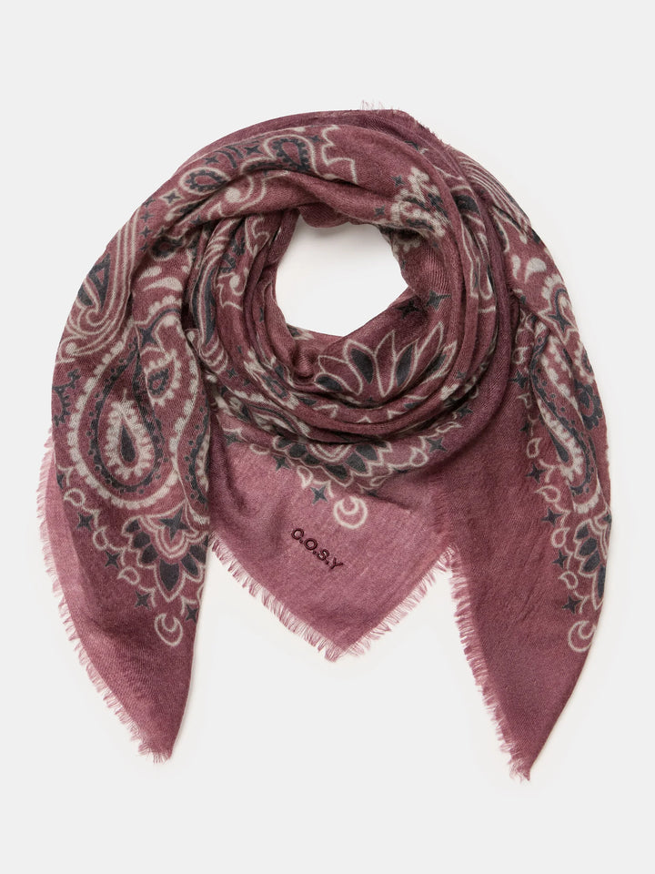 sjaalmania sjaal cosy 100% bandana syrah