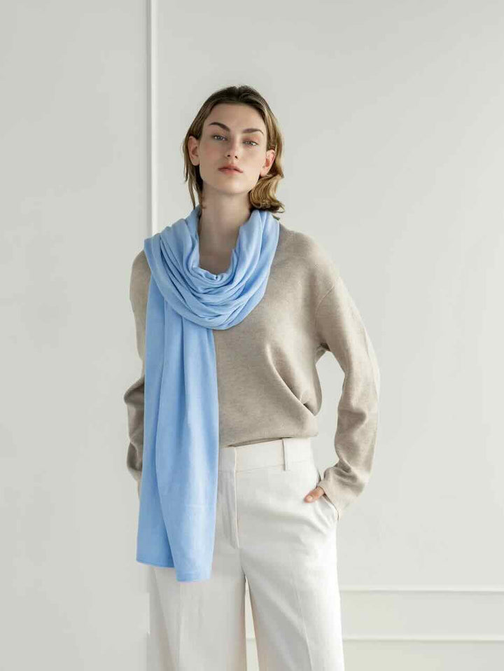 sjaalmania cosy cool baby blue