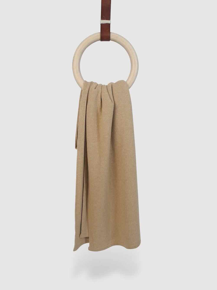 sjaalmania cosy short camel beige