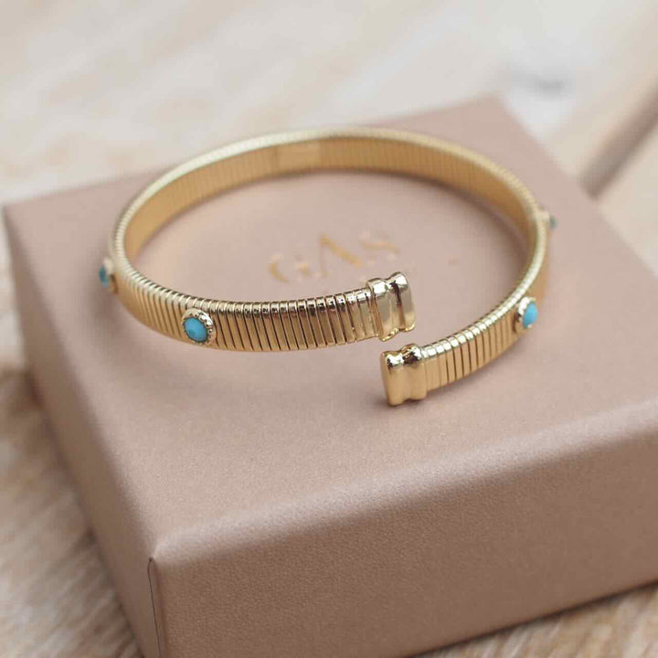 gas bijoux bangle starlette turquoise
