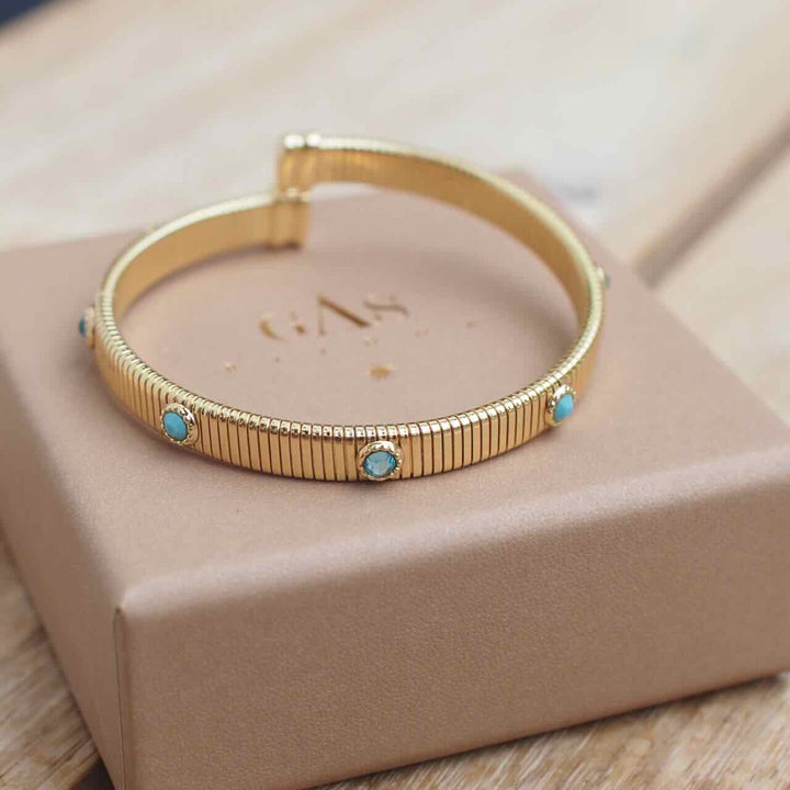 gas bijoux bangle starlette turquoise