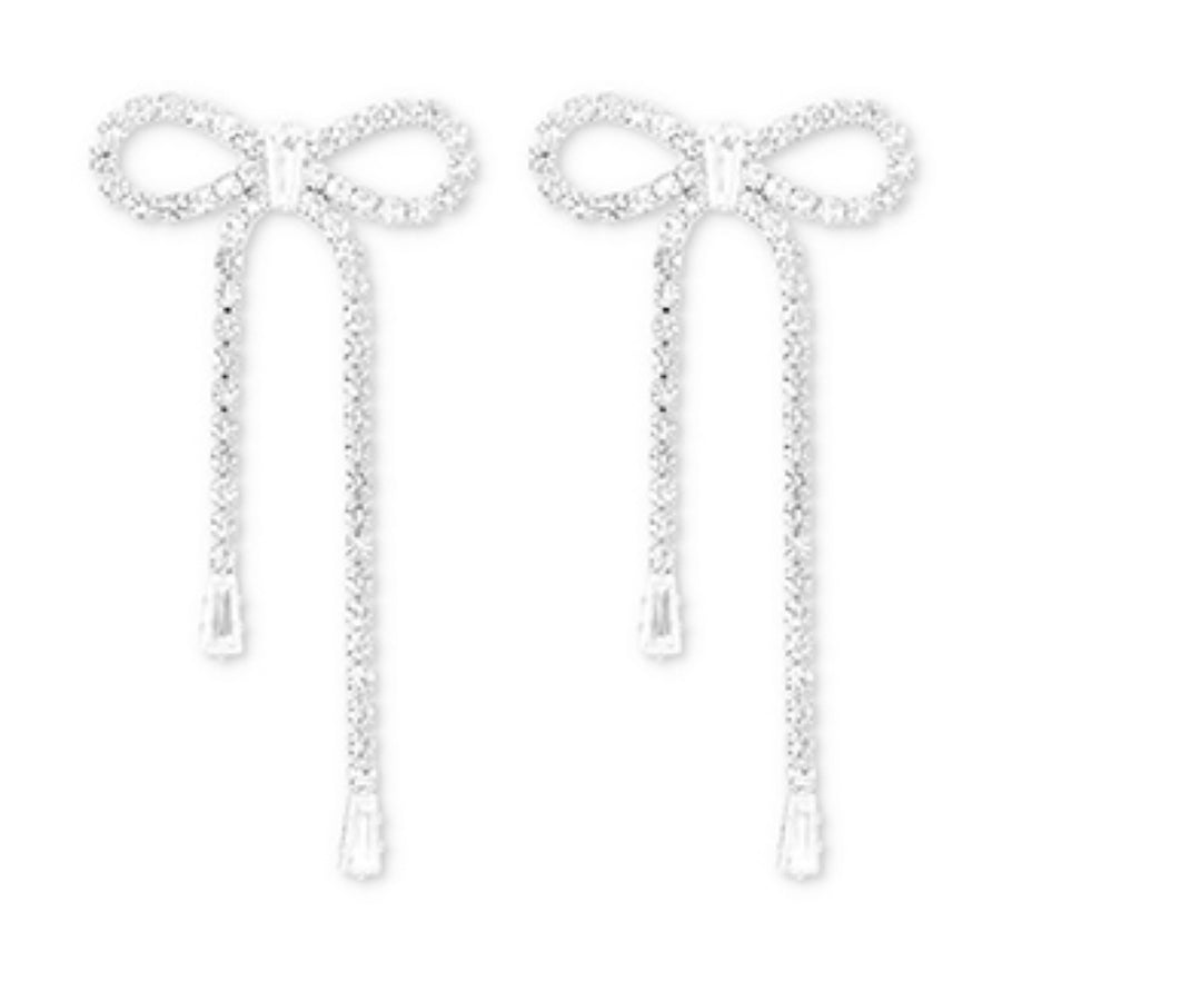 oorbellen sparkle strik (kies goud/zilver)