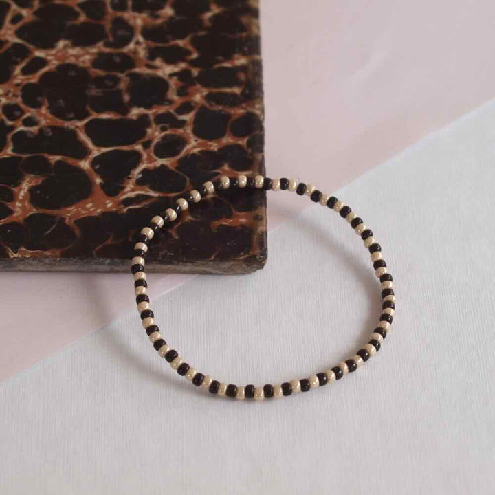widaro armband stripey dark brown