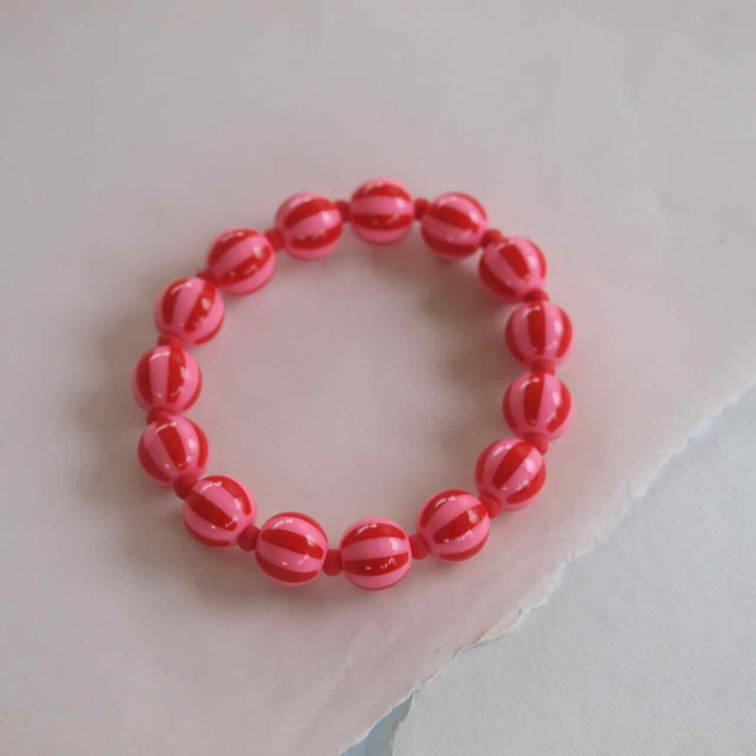 widaro armband stripey red pink (kies je kleur)
