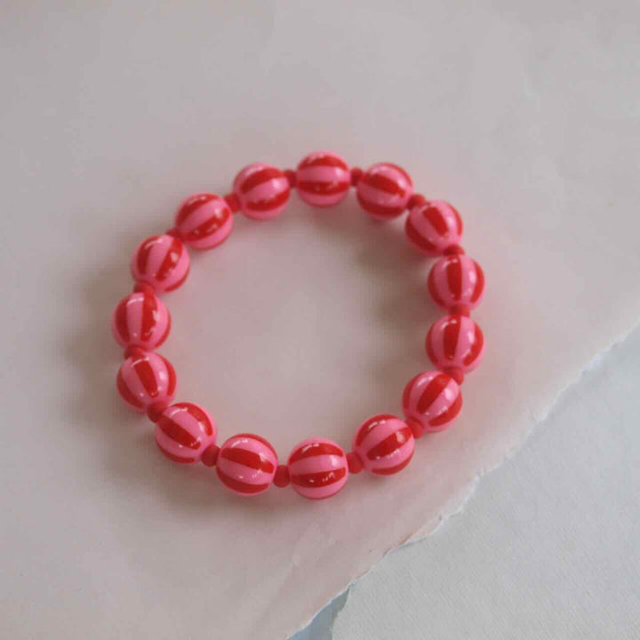 widaro armband stripey red pink (kies je kleur)