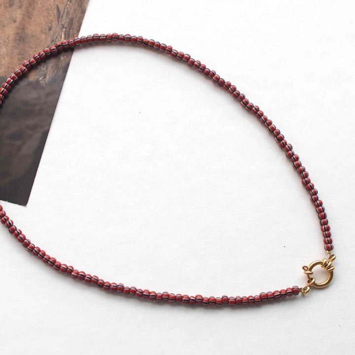 widaro ketting stripey red brown