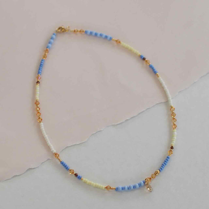 widaro ketting summer blue with shiny charm