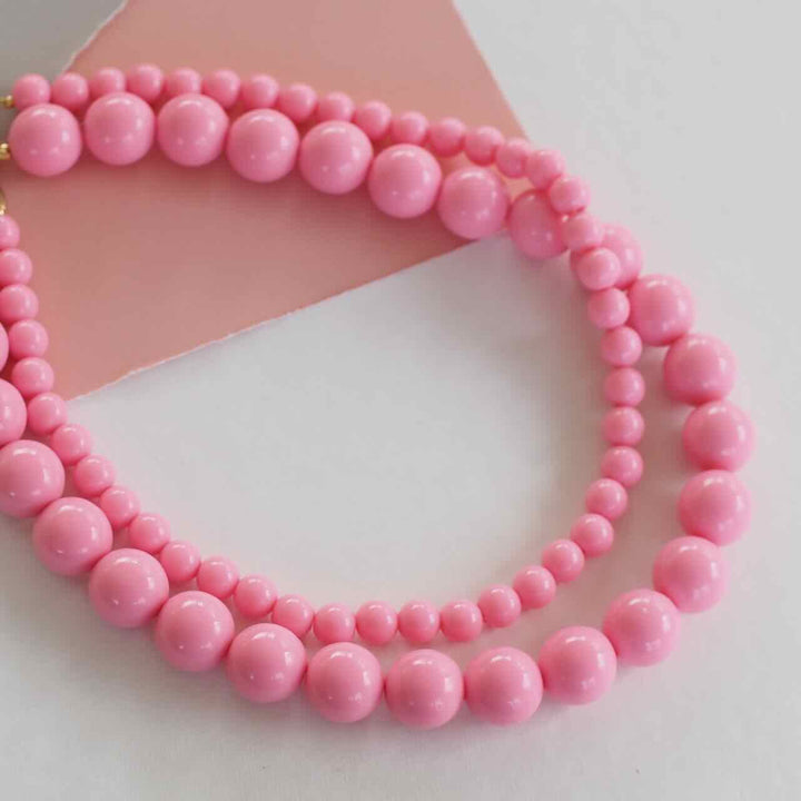 widaro ketting big round sweet pink (kies je grootte)
