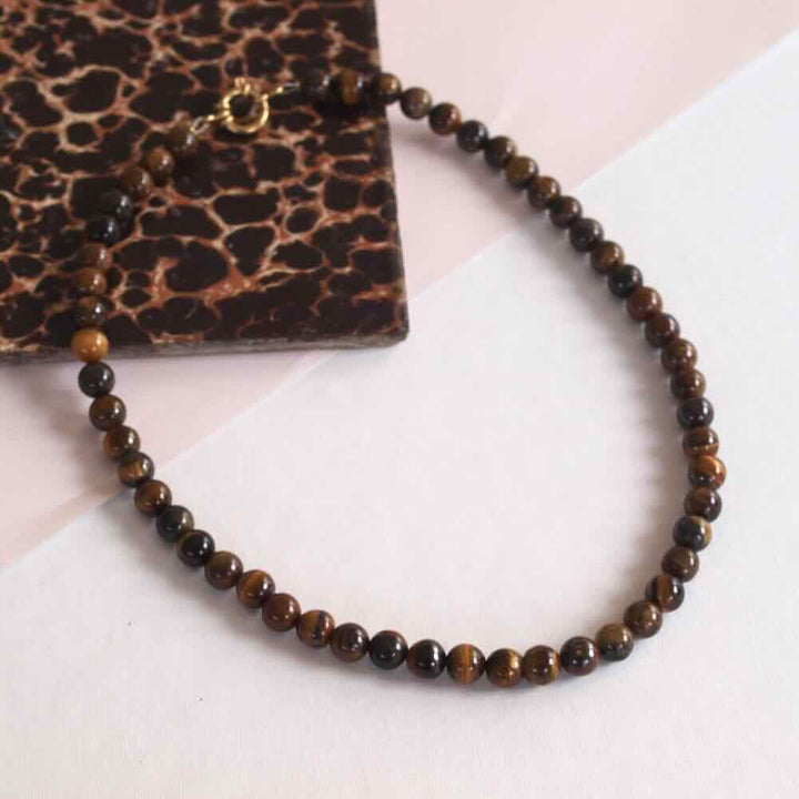 widaro ketting tiger eye beads