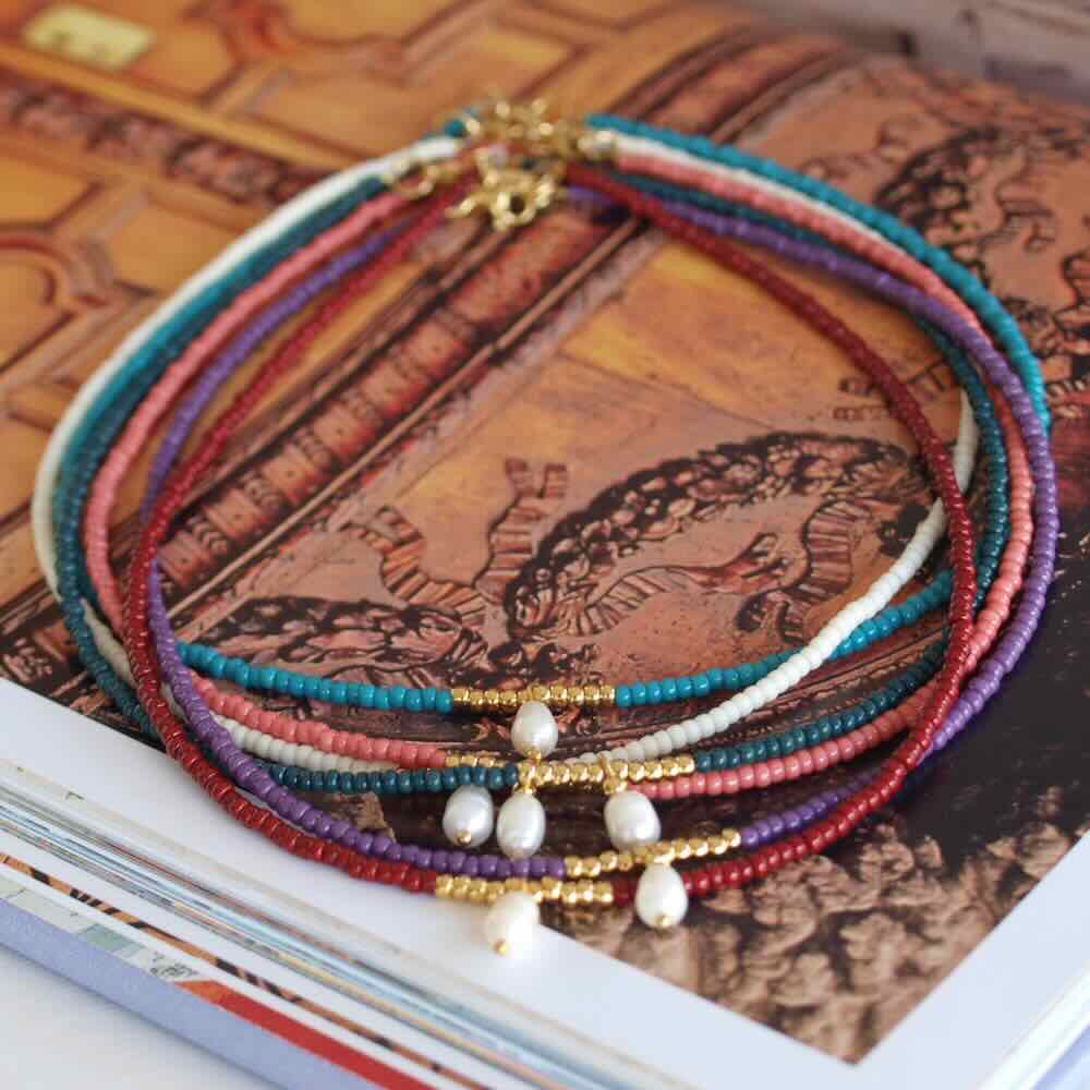 widaro ketting pearl charm (kies je kleur)