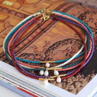 widaro ketting pearl charm (kies je kleur)