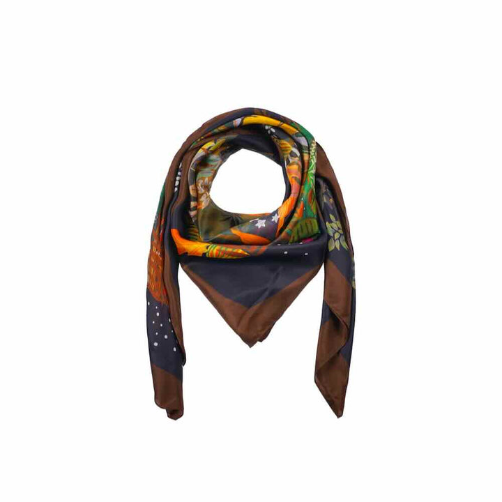 Wild paris sjaal Winter jungle kaki big