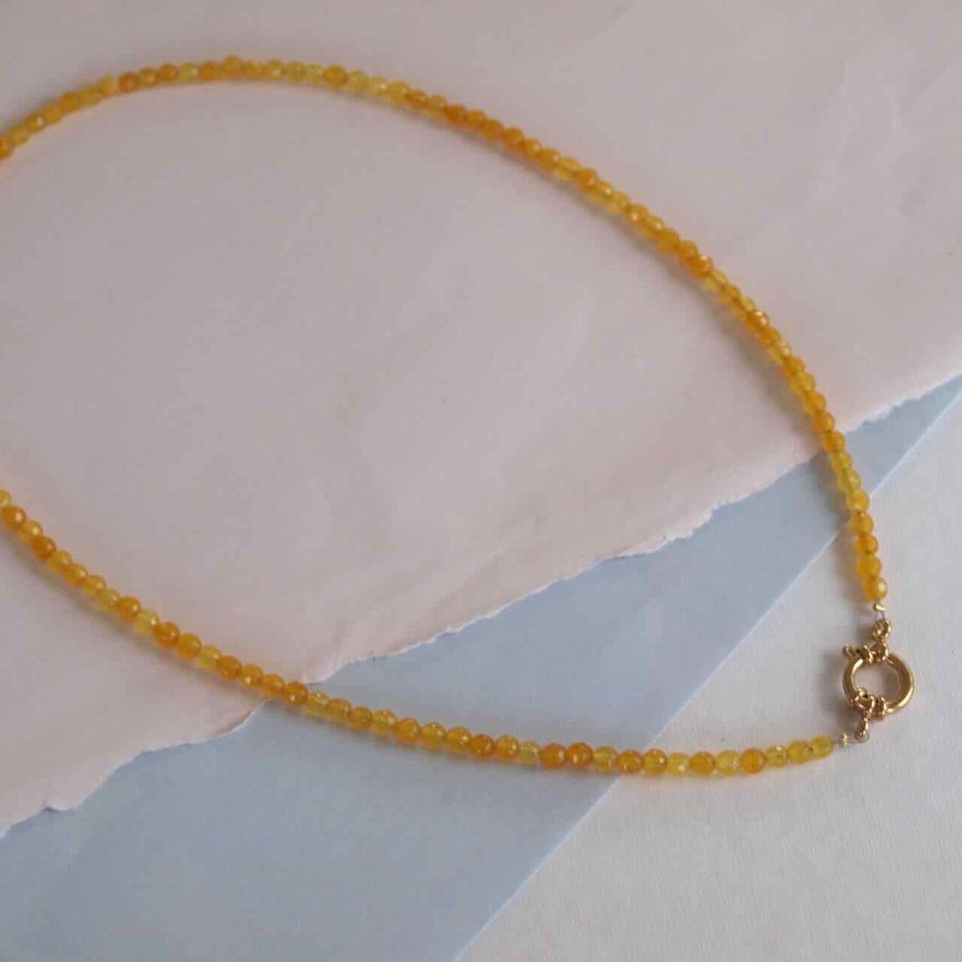 widaro ketting yellow agate