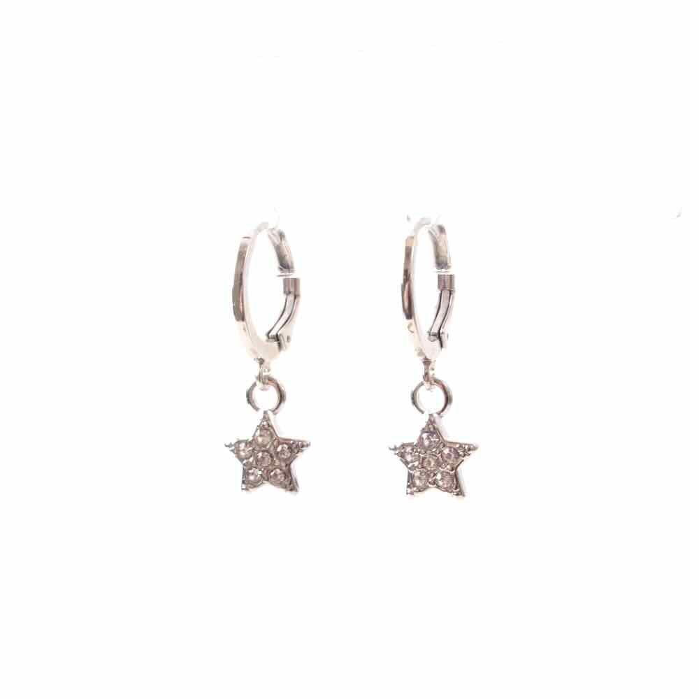 widaro oorbellen glitter stars (kies goud/zilver)