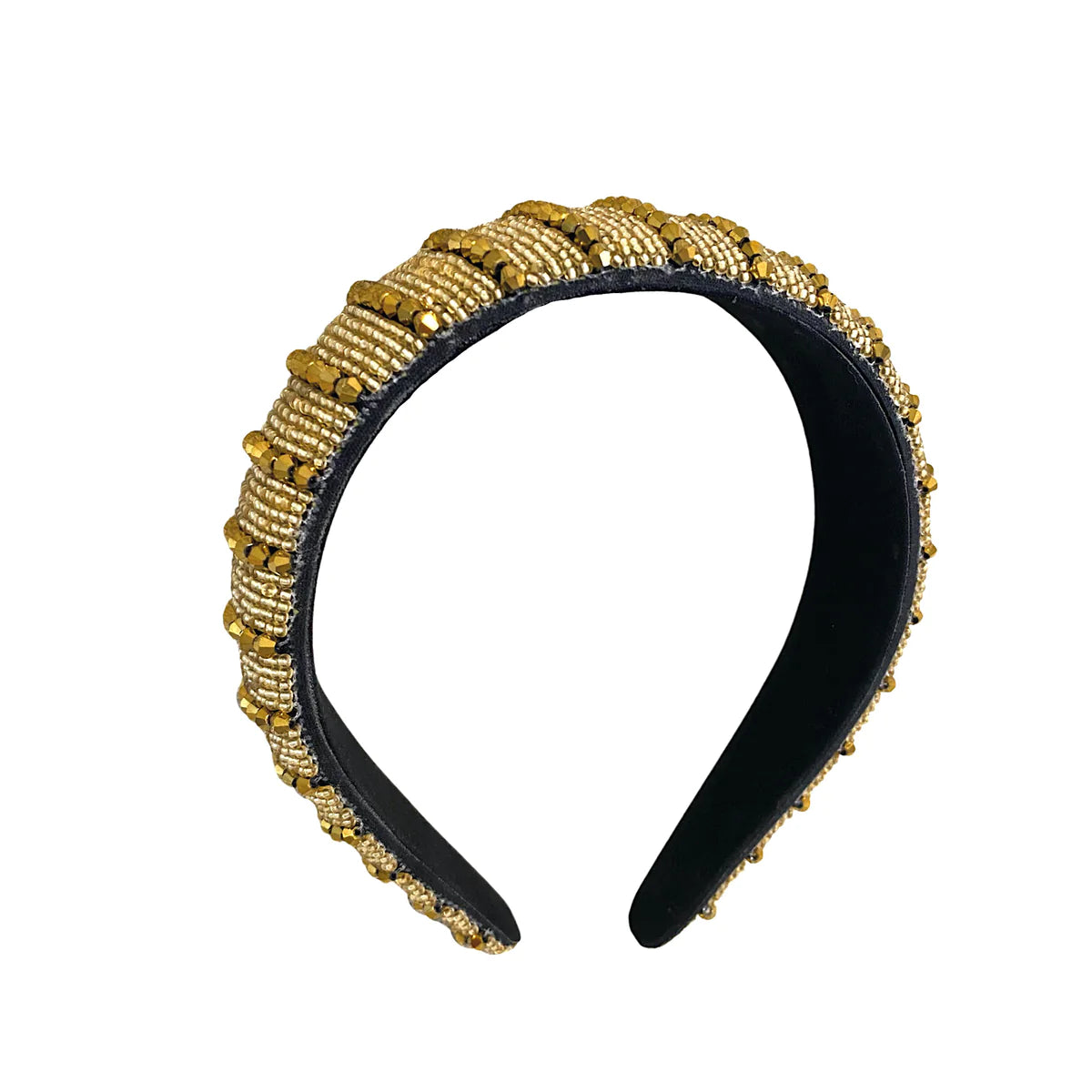 paulie pocket haarband beaded gold