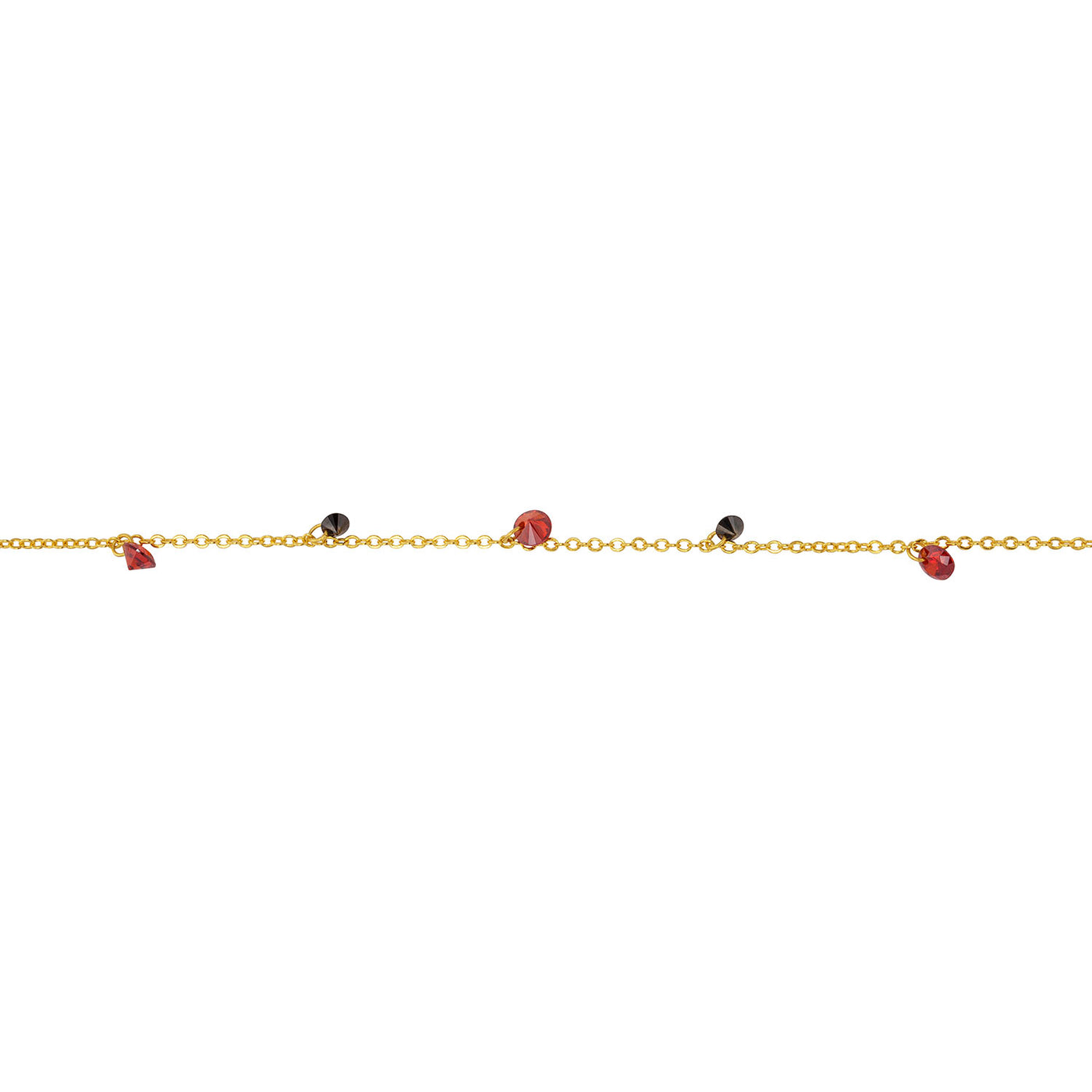une a une armband goutte zwart