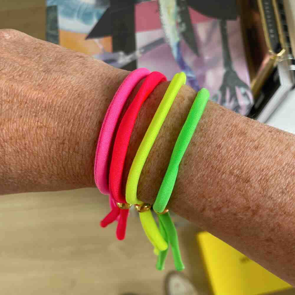widaro armband ibiza elastic lint neon (kies je kleur)