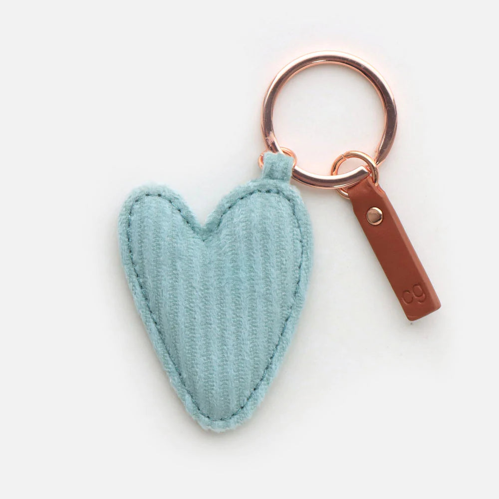 caroline gardner sleutelhanger heart blue