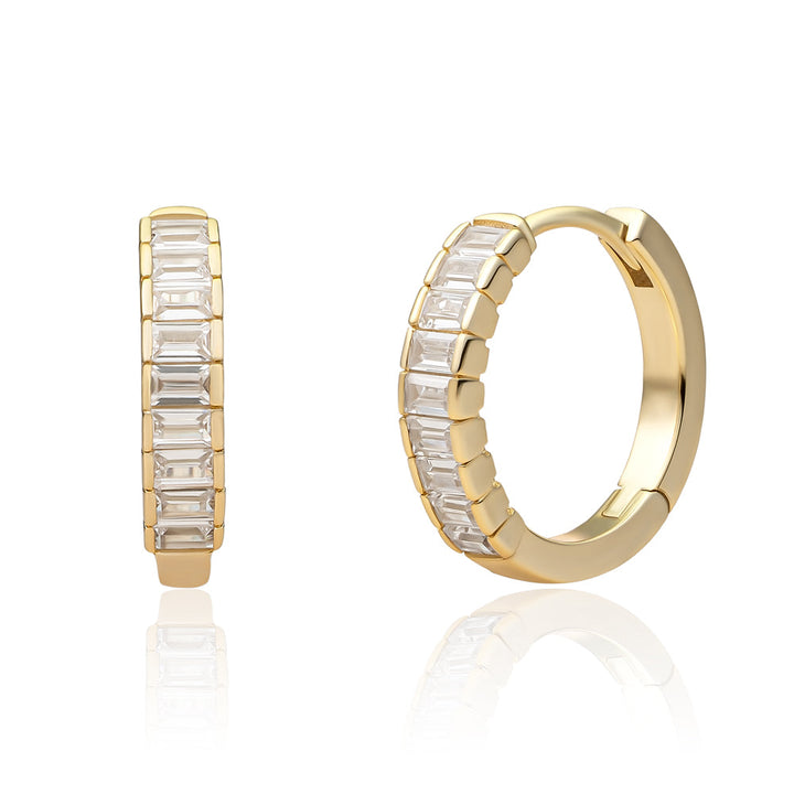 sparkling jewels creolen baguette gold