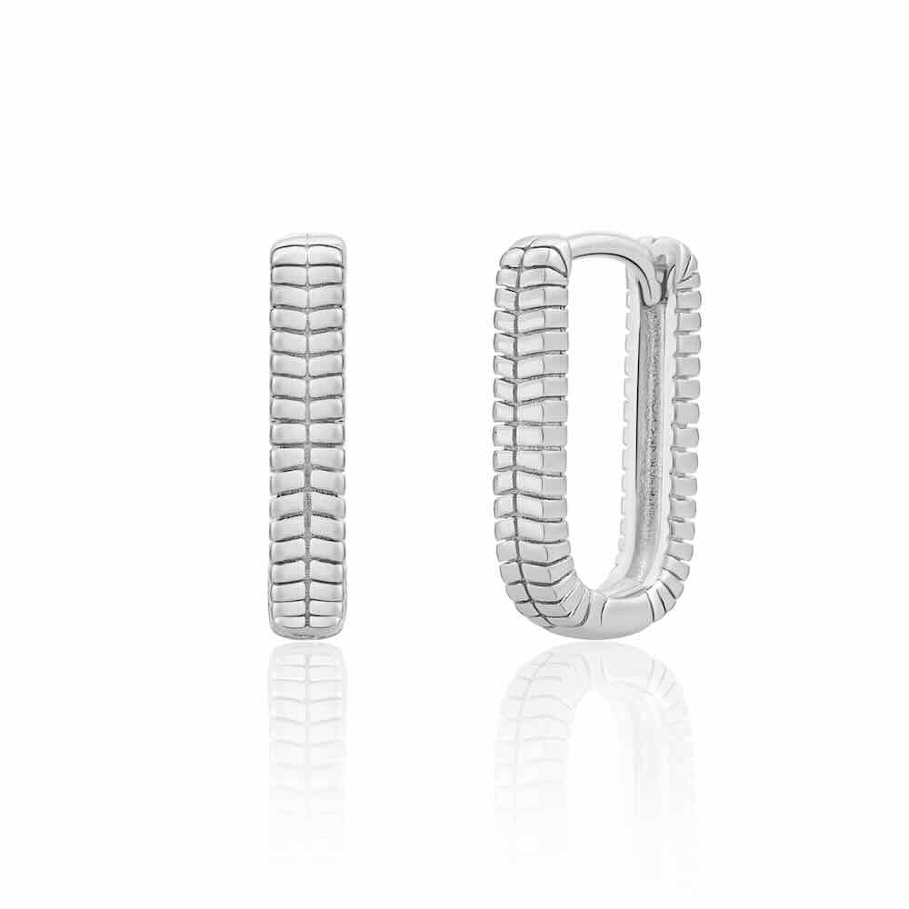 sparkling jewels creolen square zilver