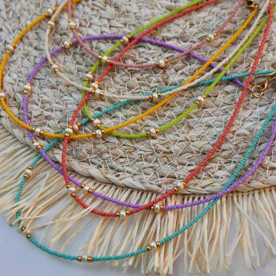 widaro ketting 5 pearl turquoise