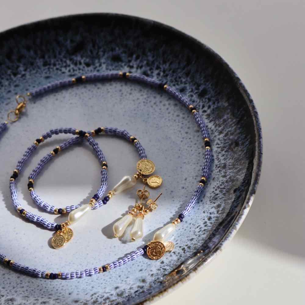 widaro ketting blue stripes