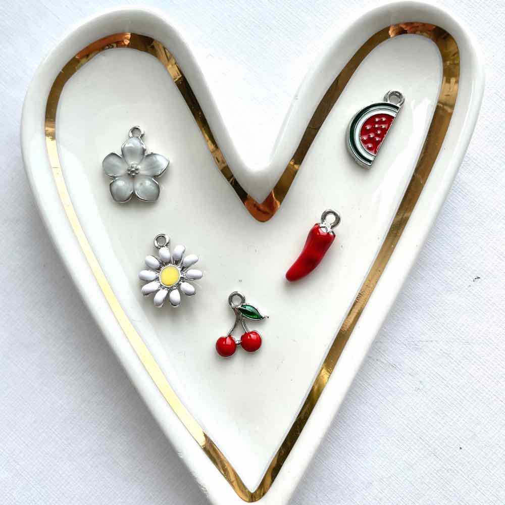bedels funky fruit & flower zilver