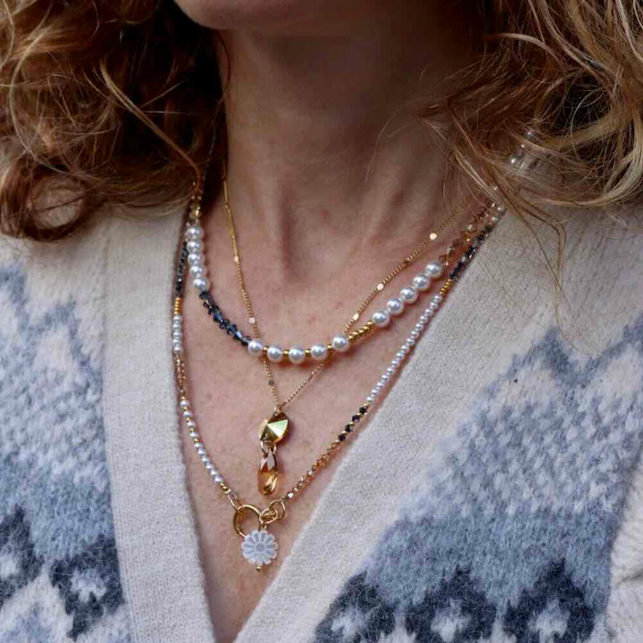widaro ketting white sparkle