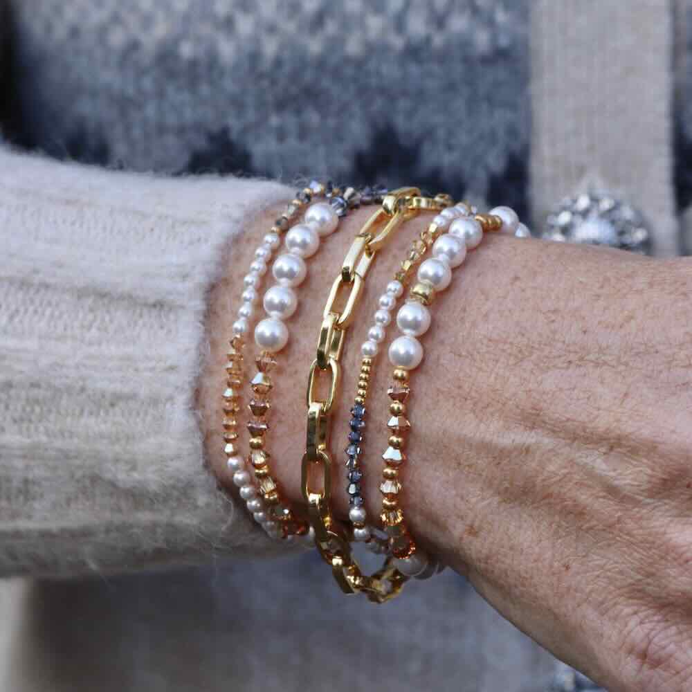 widaro armband white sparkle mini