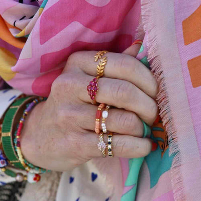 a new day amsterdam ring sofia pink