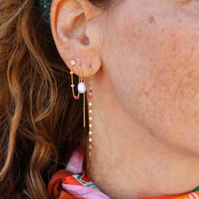 enamel oorbellen eleanor pearl