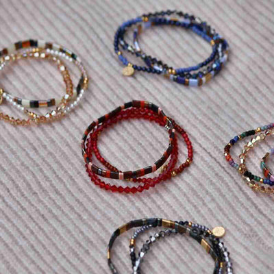 widaro armbandset black tones