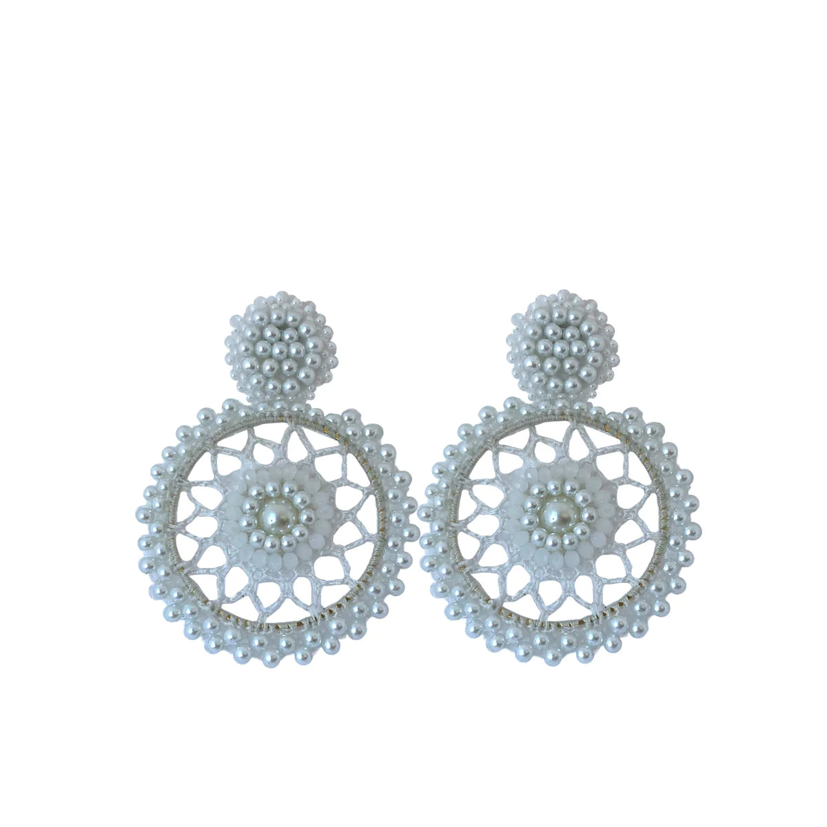 paulie pocket oorbellen milou white