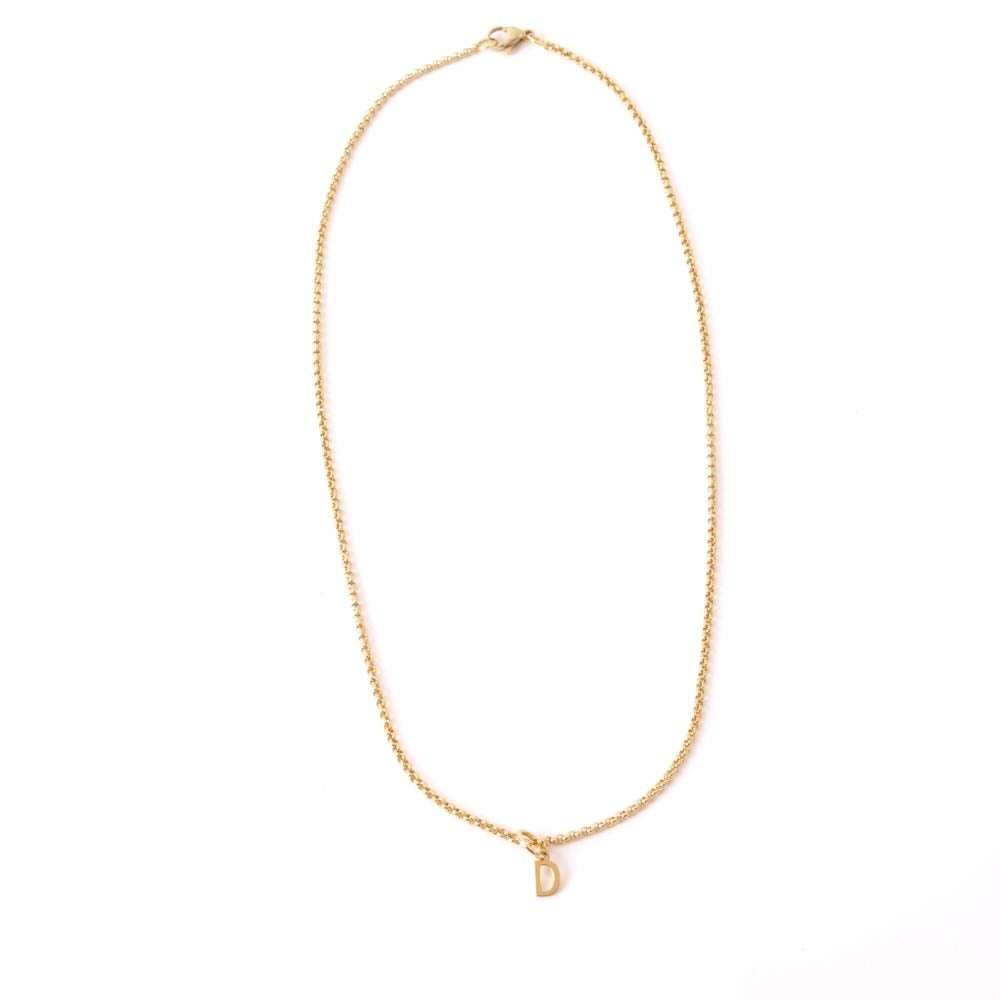 bedel letter roestvrijstaal a-z goud (kies je letter)