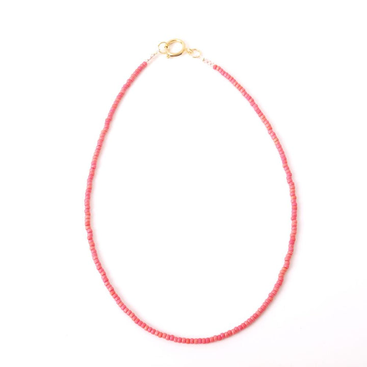 widaro ketting purple/matte pinkred small beads