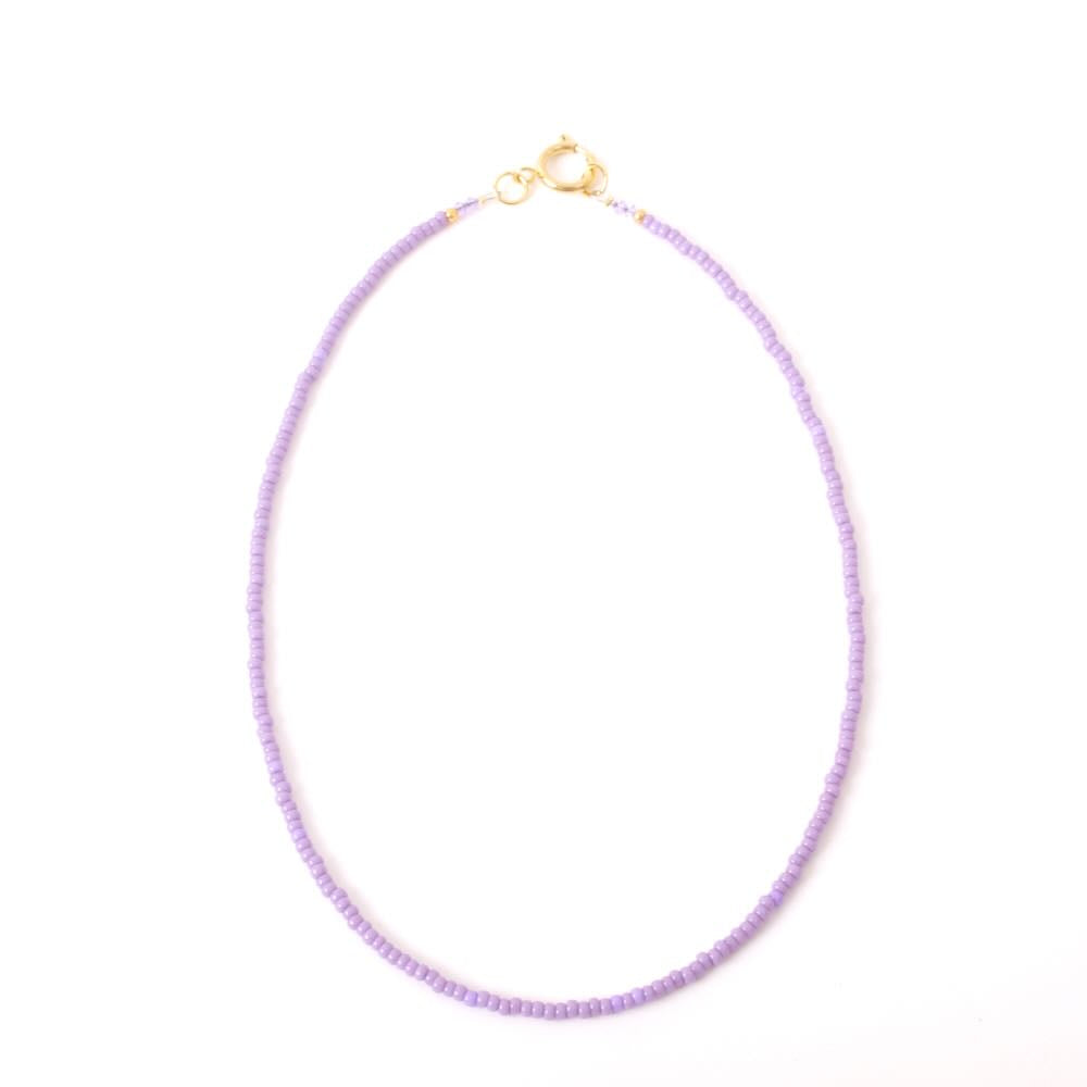 widaro ketting purple/matte pinkred small beads