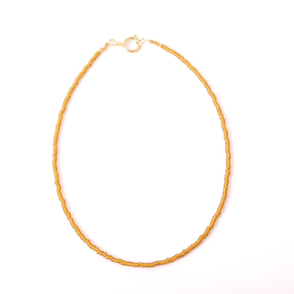 widaro ketting naturel/cognac small beads